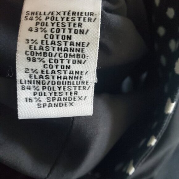 Diane Von Furstenberg Black/White Minetta Sheath Dress Size 6 - Picture 6 of 7